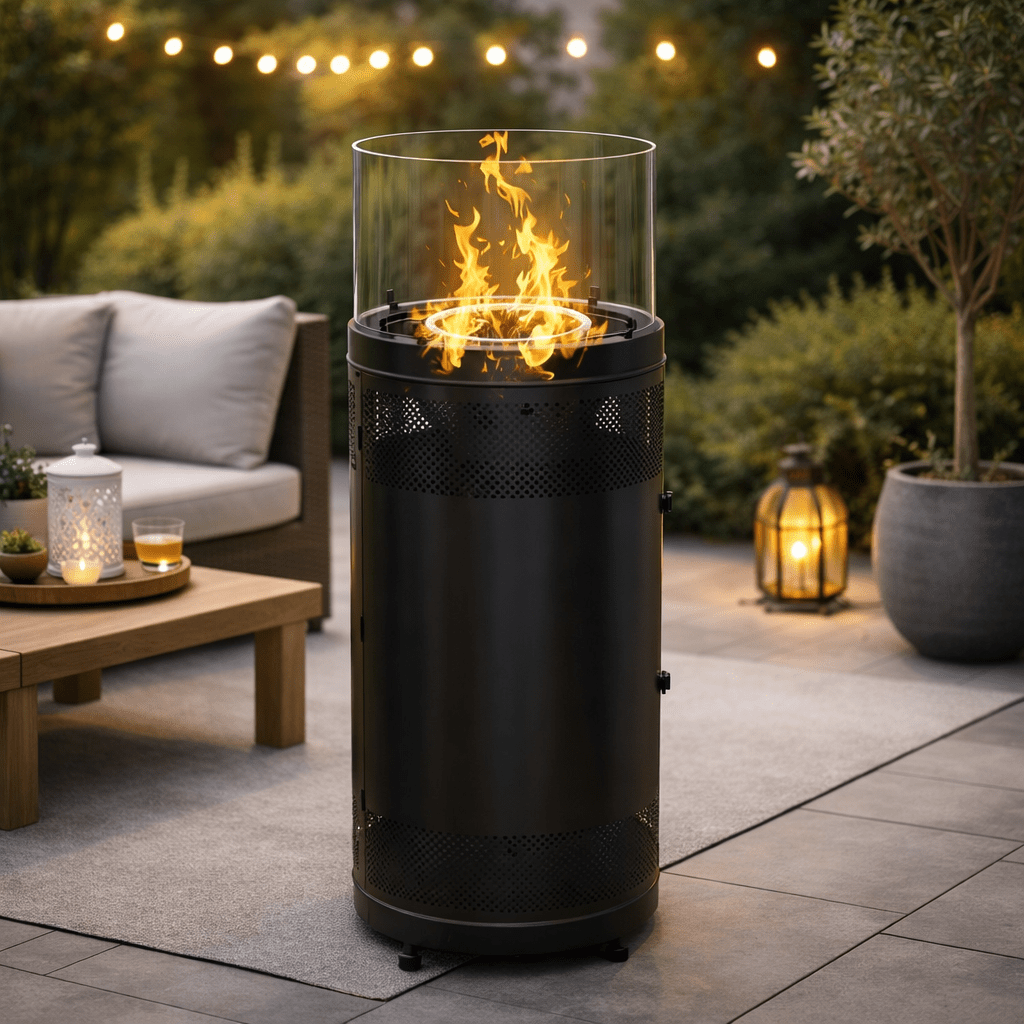 Round Gas Fire Pit