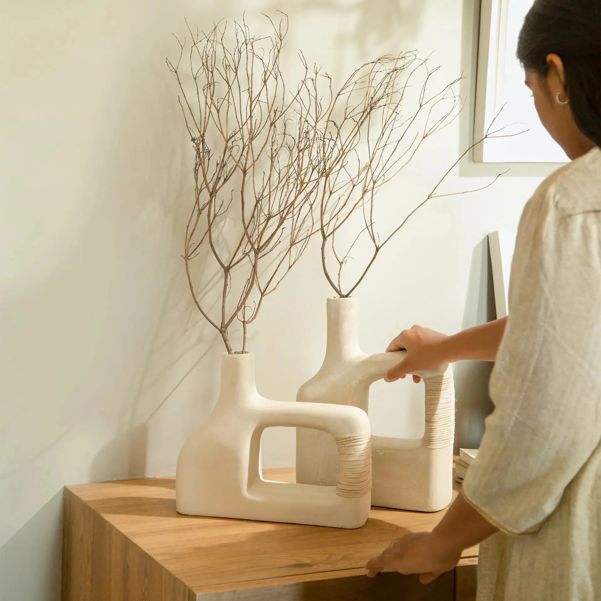 Sarafay Ecomix Vase with Cane - Small