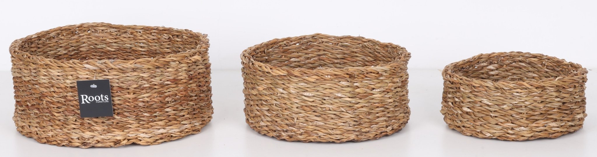 SEAGRASS ROUND BASKET - SET OF 3
