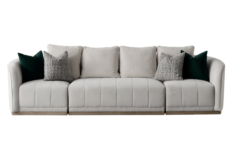 Sebastian Beige 5 Seater Sofa