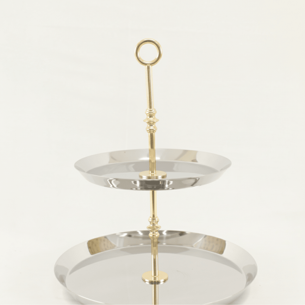 Silver 2 TIER CAKE STAND