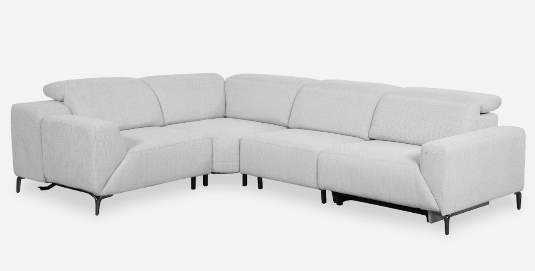 Solace Grey Motion Power Sectional