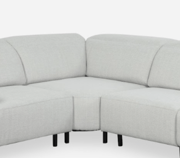 Solace Grey Motion Power Sectional