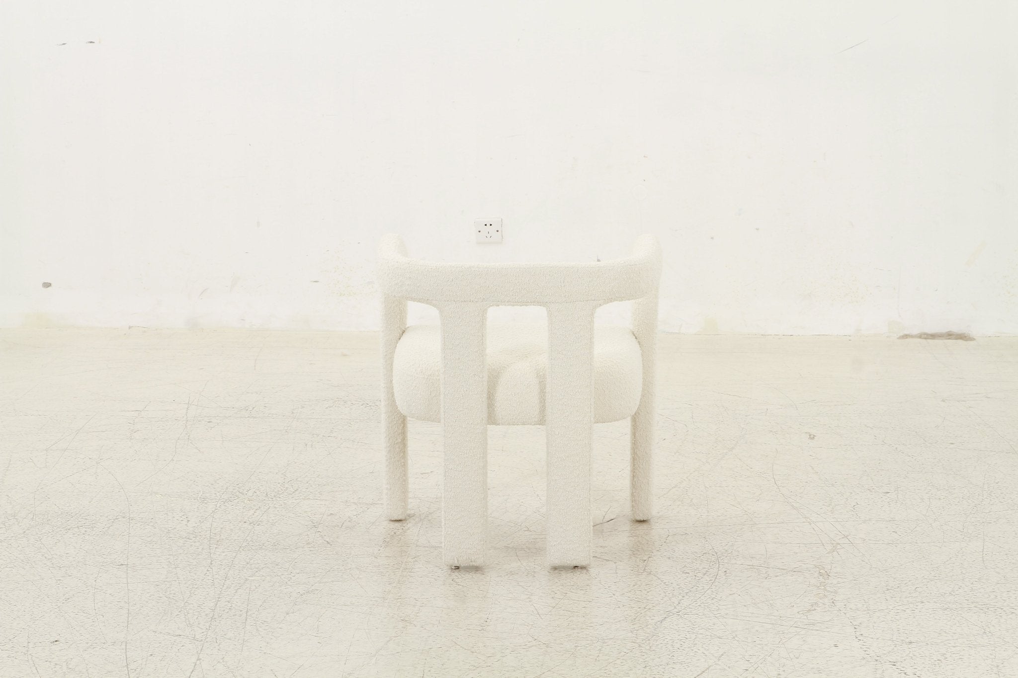 Spartacus Cream Boucle Dining Chair