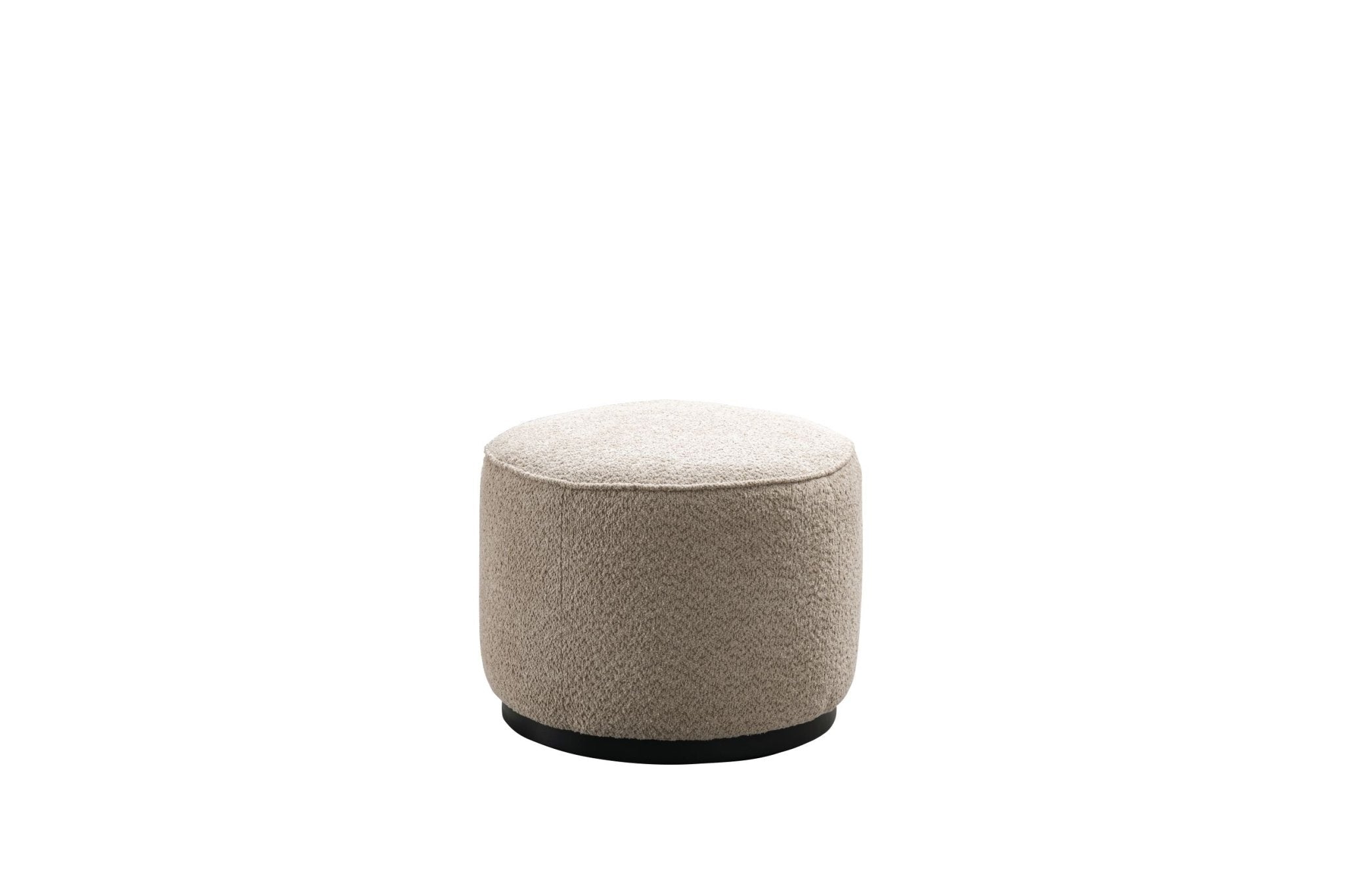 Beige Boucle Ottoman W55.5xH44cm