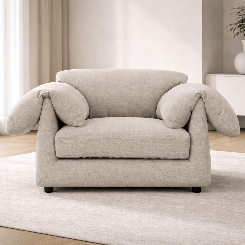 Tera gray brown Arm Chair (125CM)