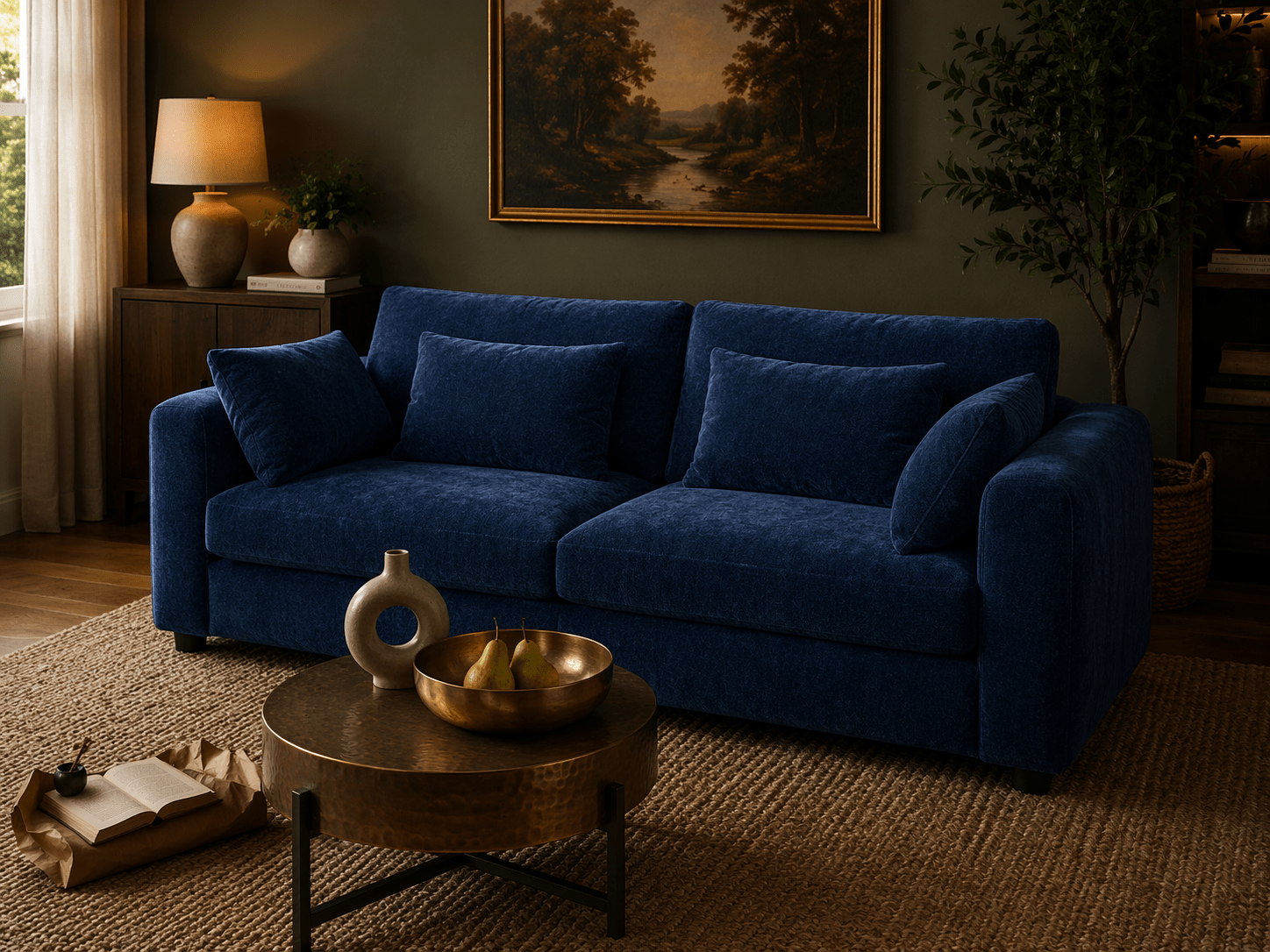 Terrona Rust Sofa 280cm