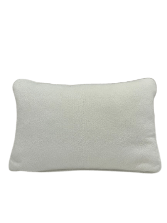 Textured White Cushion