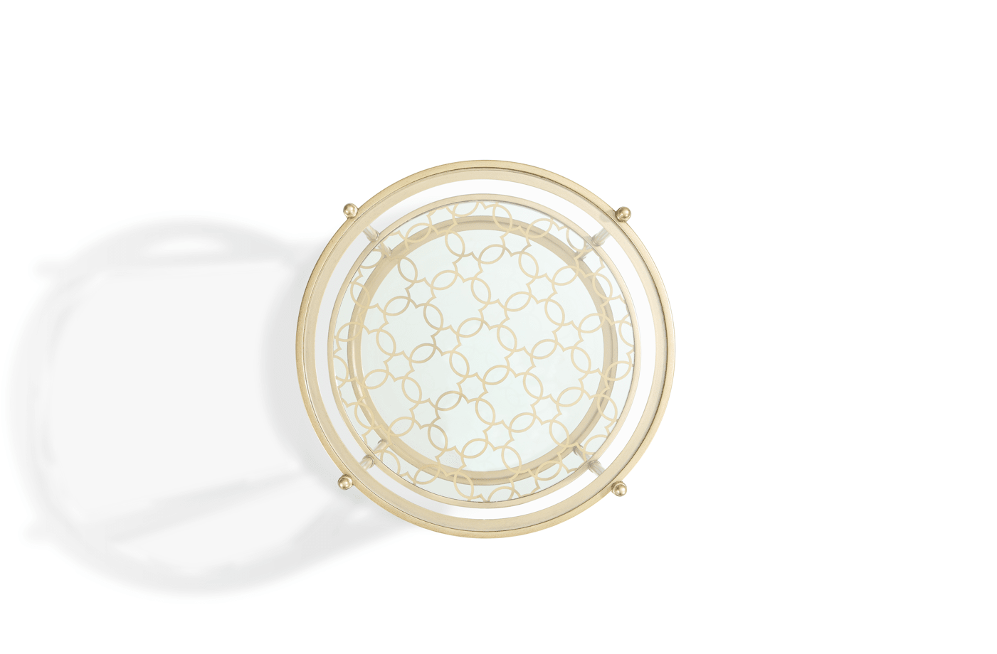 The Golden Vista Round End Table