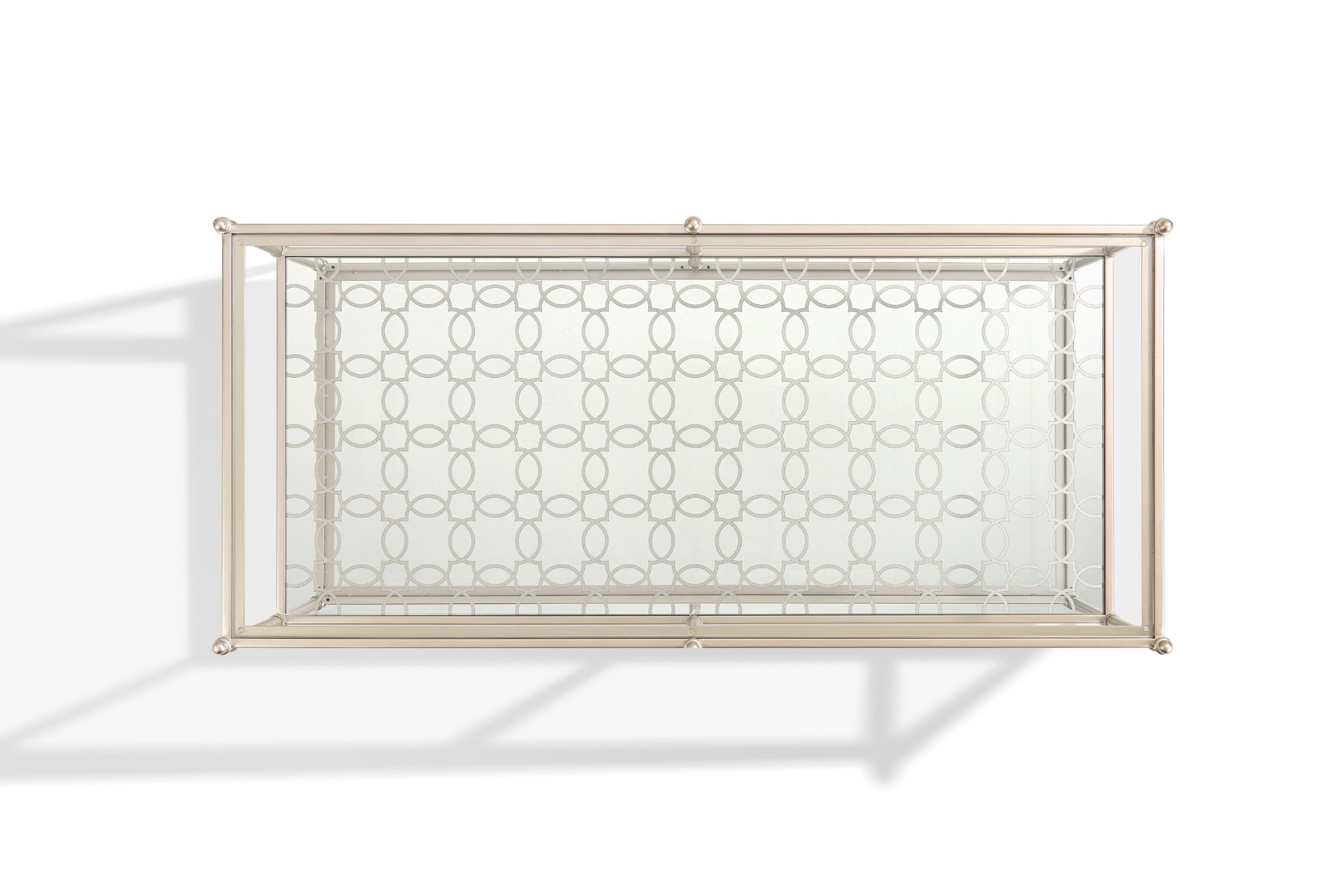 The Silver Vista Retanglar End TABLE
