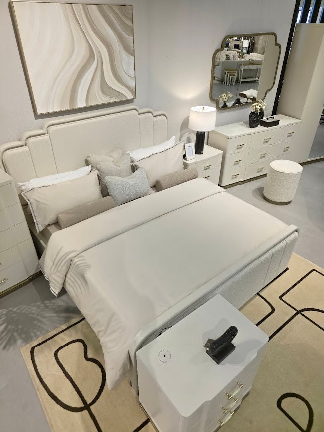 Timeless Tranquility White Bed