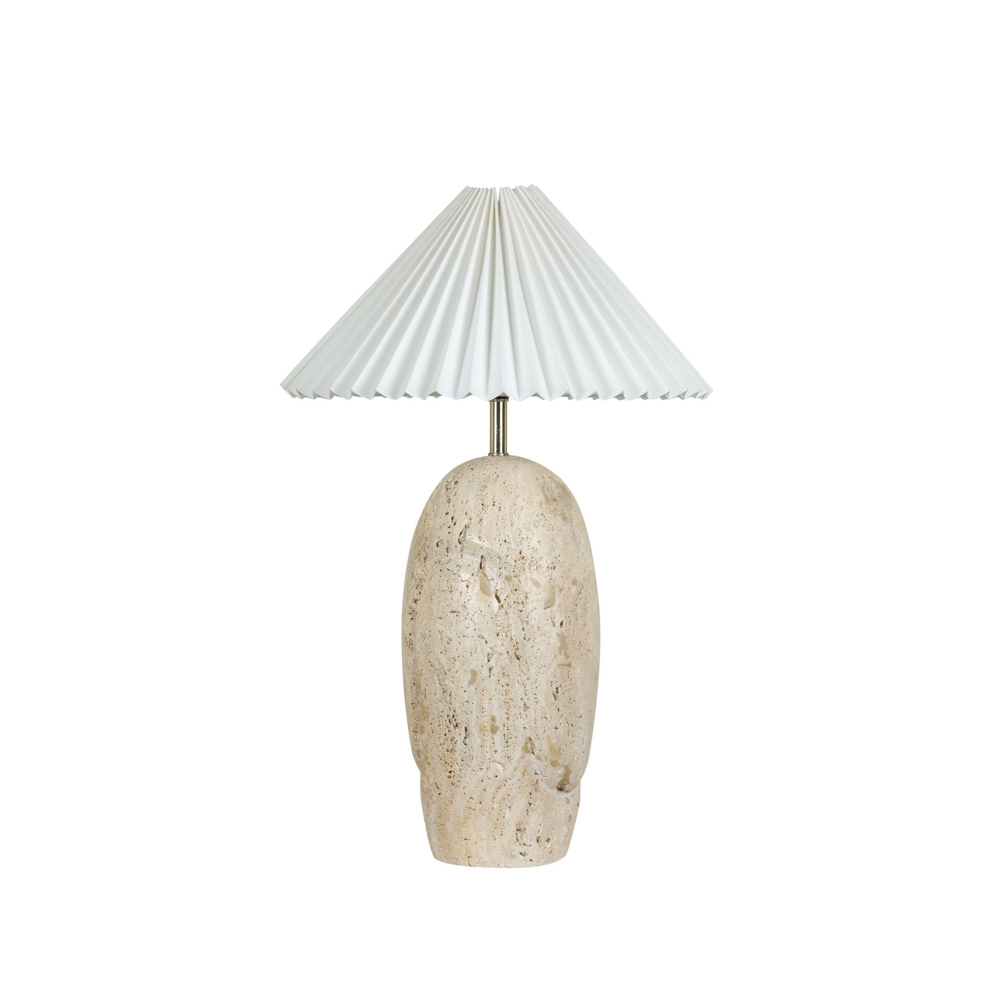 Travetine Table Lamp
