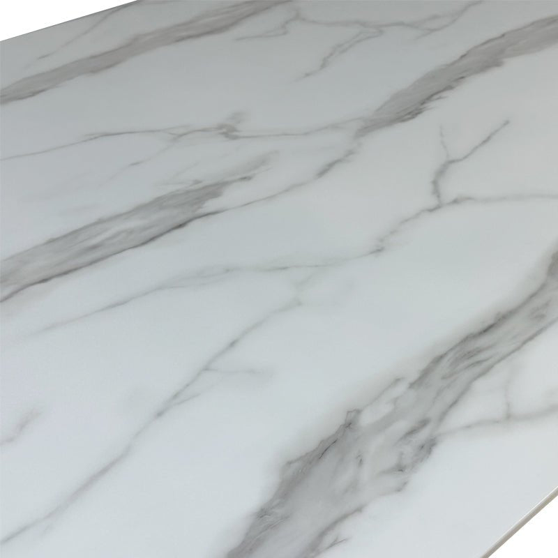 Twirl White Marble Dining Table 240 CM + S250 Scent diffuser machine(Silver)GIFT