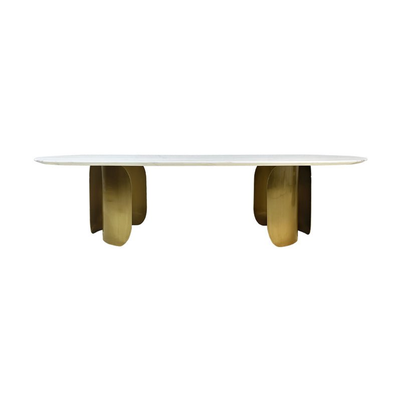 Twirl White Marble Dining Table 240 CM + S250 Scent diffuser machine(Silver)GIFT