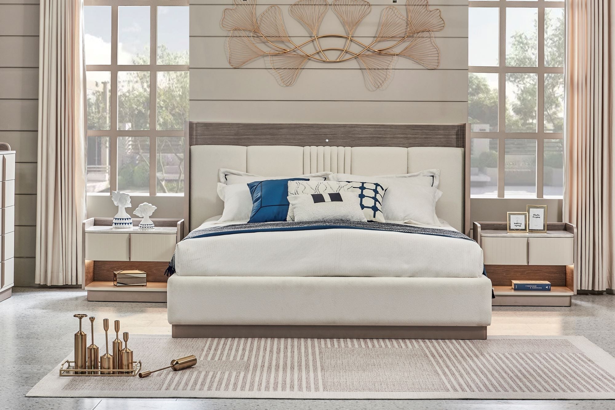 Urban Oasis Brown Queen Bed