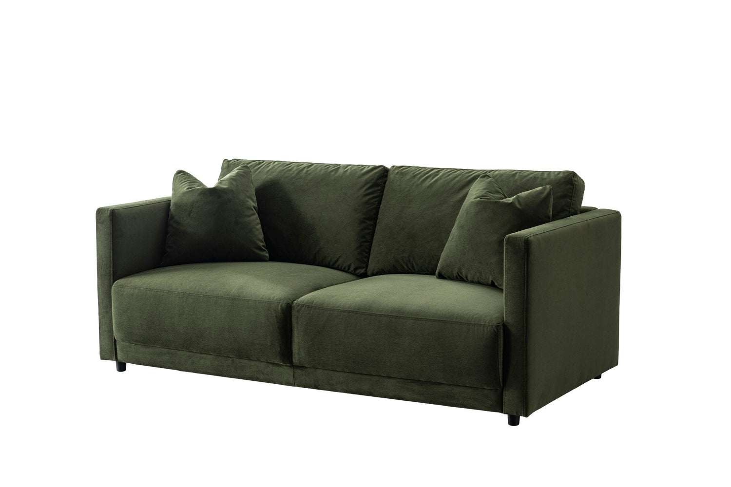 Velano Velvet Green Loveseat