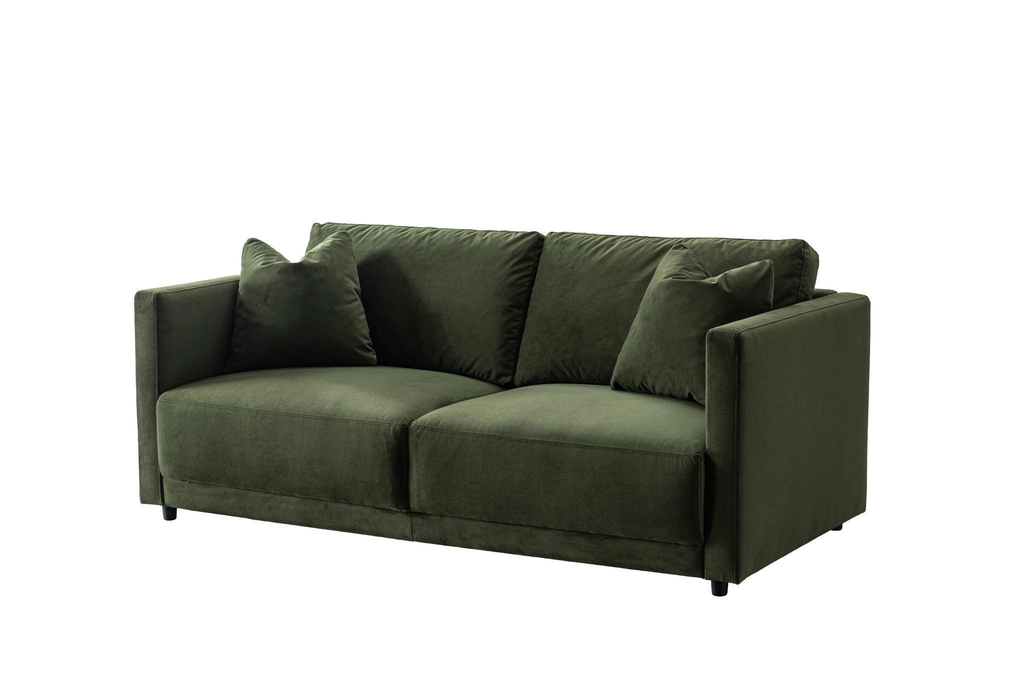 Velano Velvet Green Loveseat