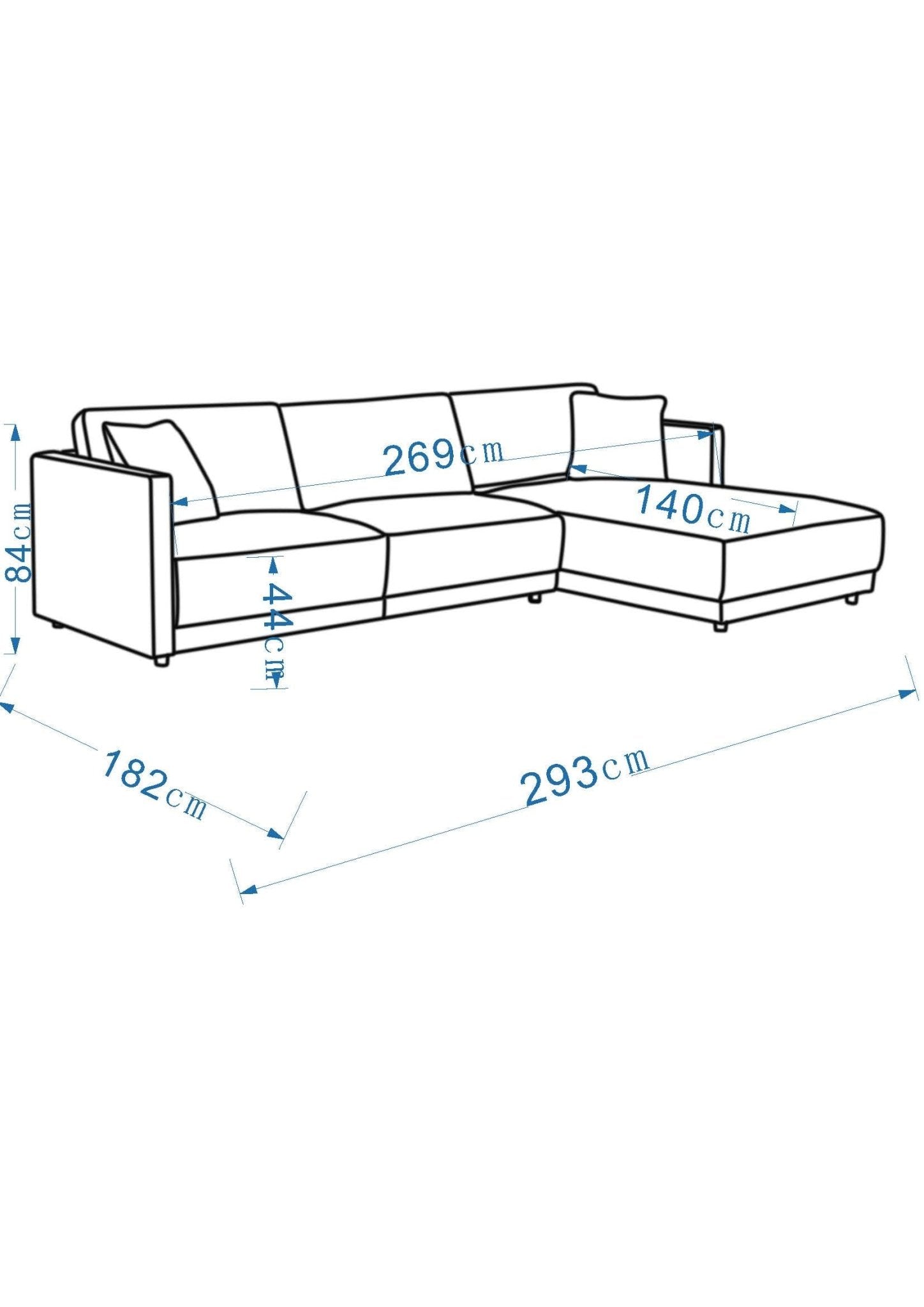 Velano Velvet Green Sectional Right