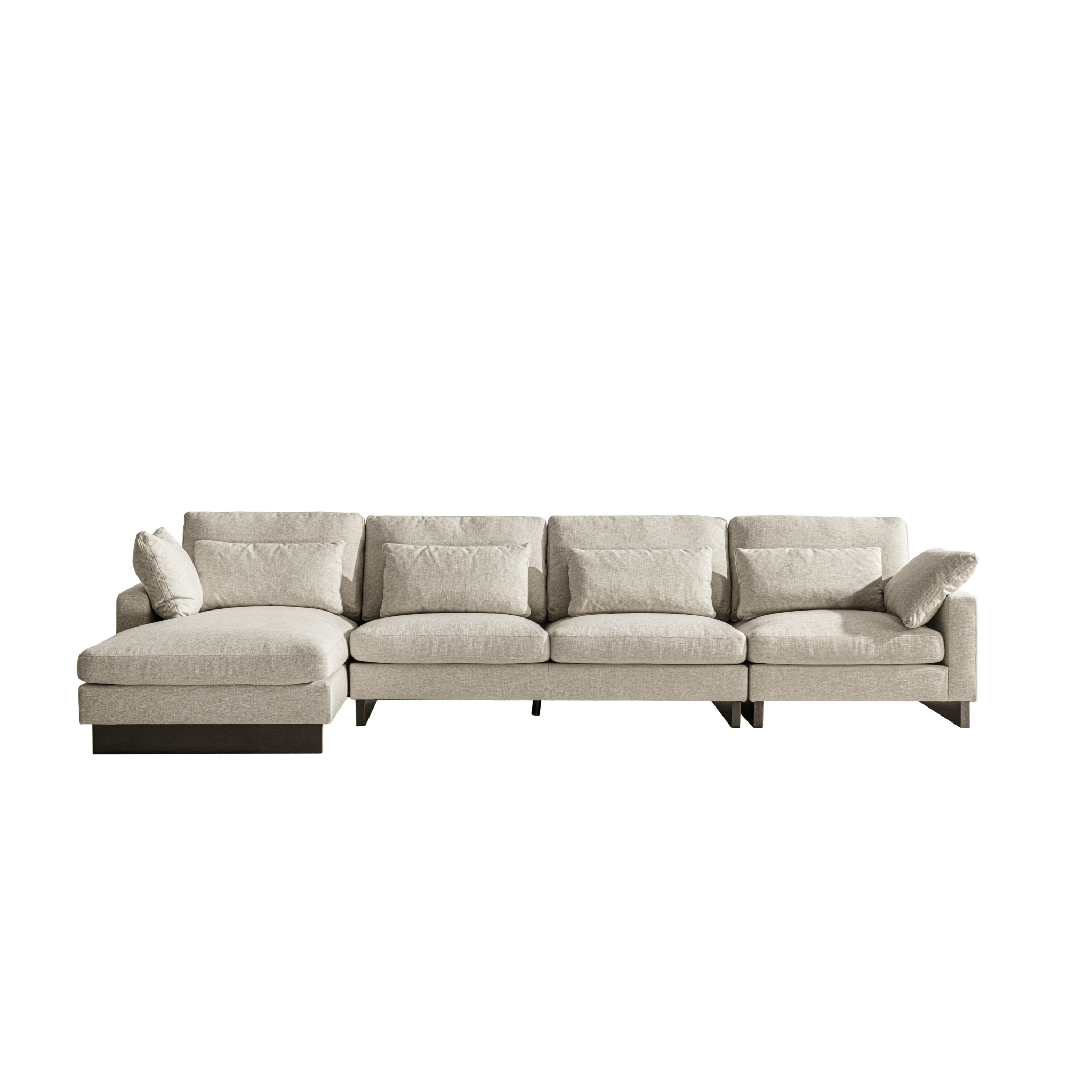 Violin Beige Left Chaise