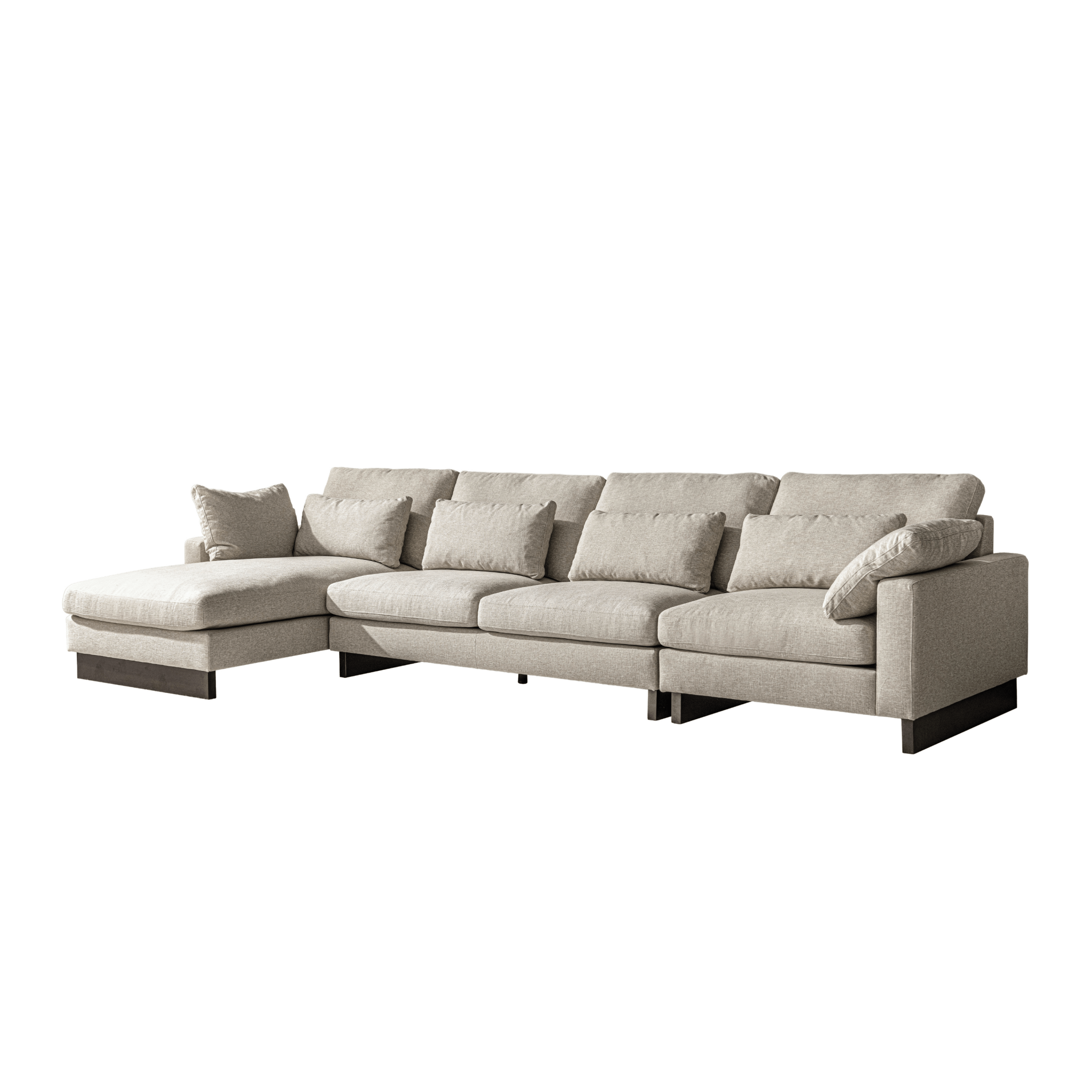 Violin Beige Left Chaise