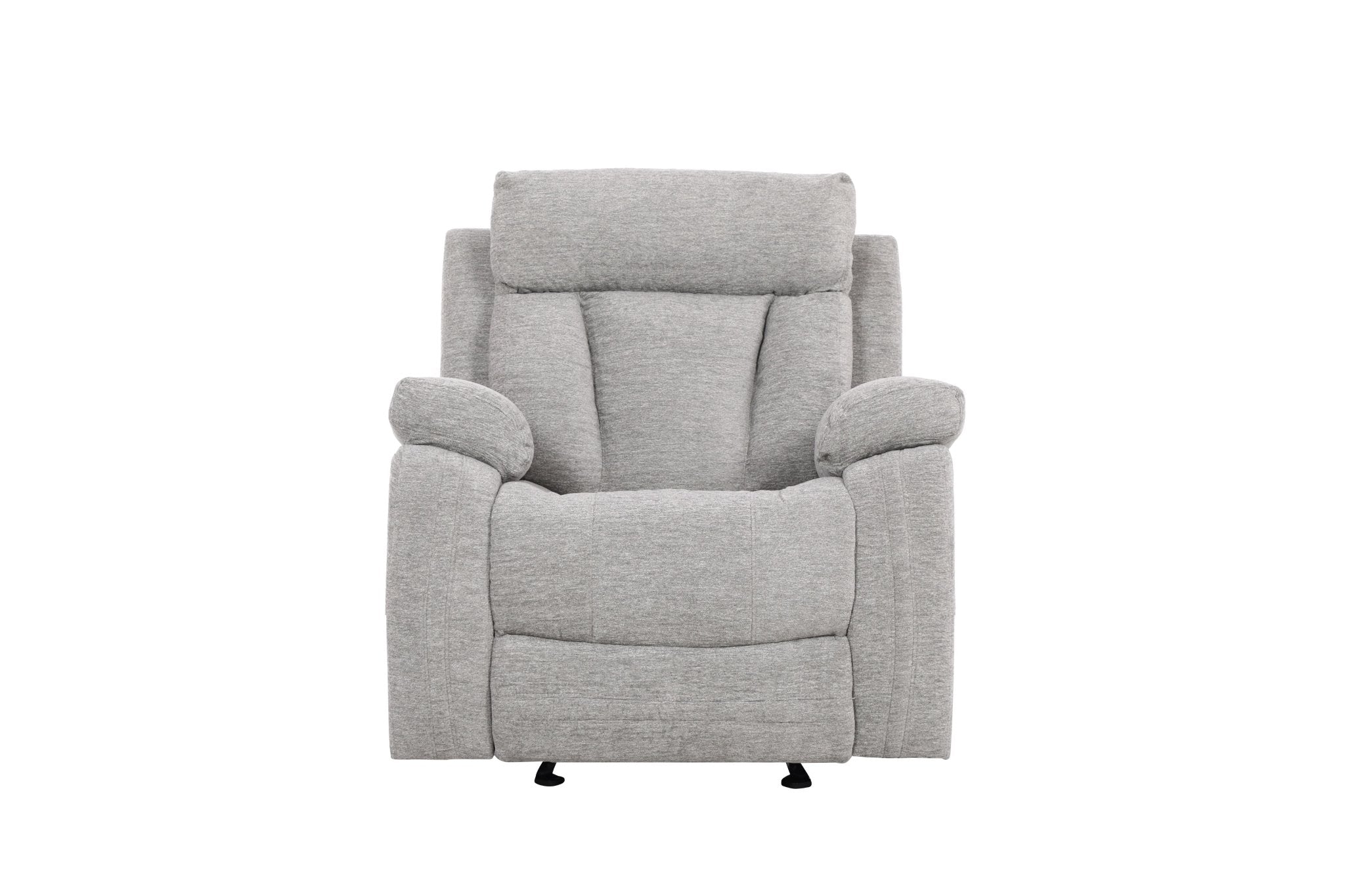 Warsaw Grey Manual Recliner with Glider