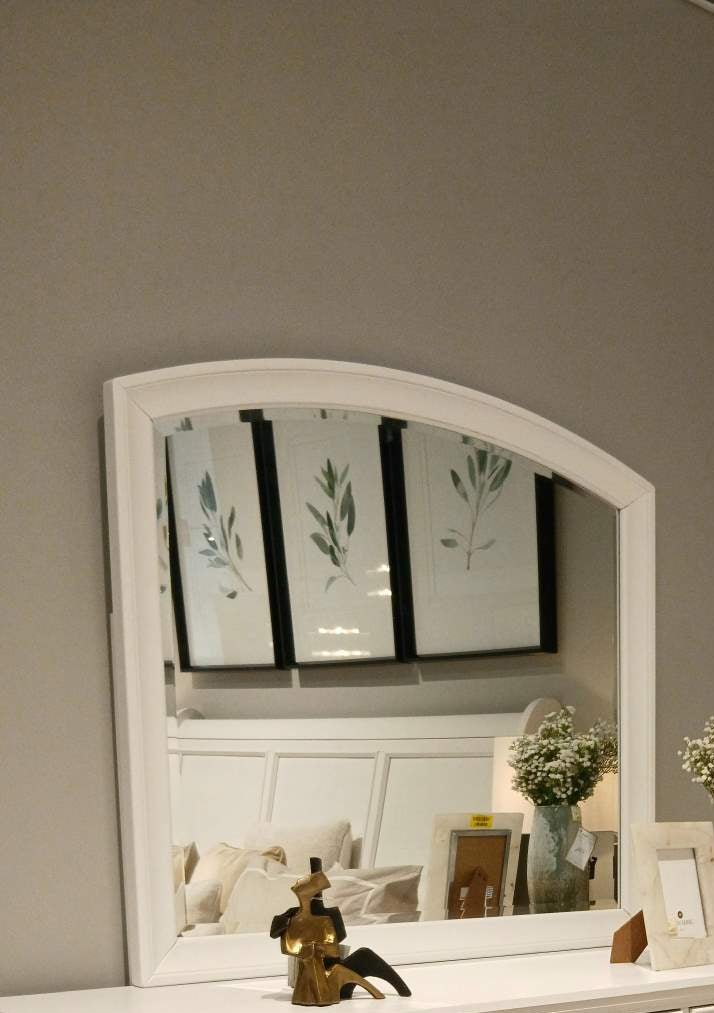 White Harmonious Haven Mirror