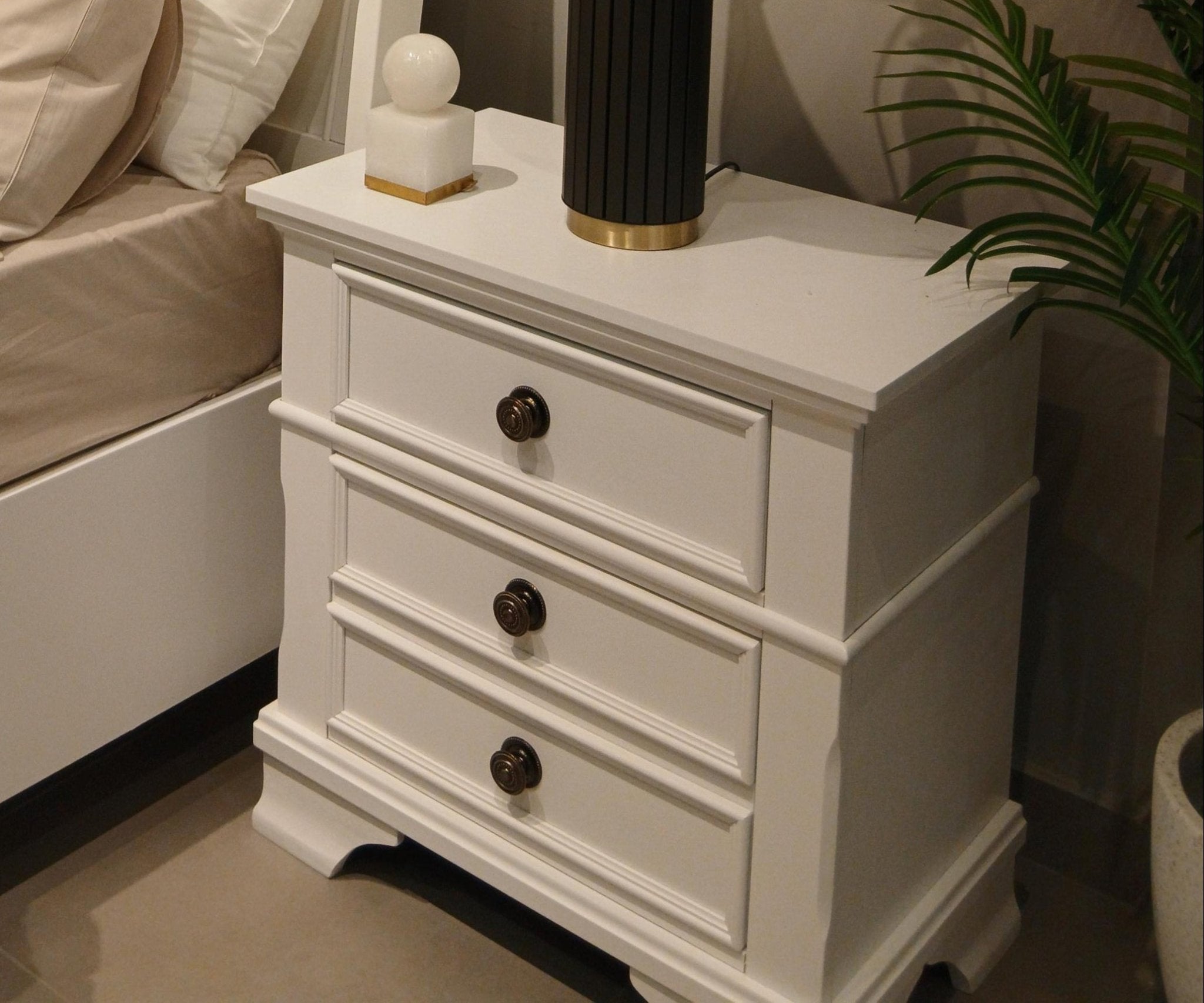 White Harmonious Haven Nightstand