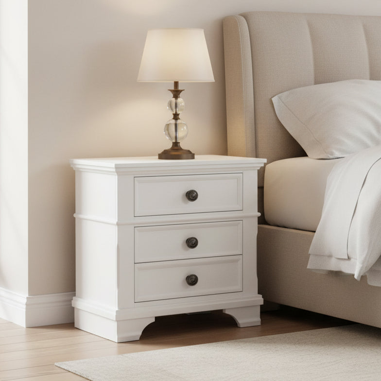 White Harmonious Haven Nightstand