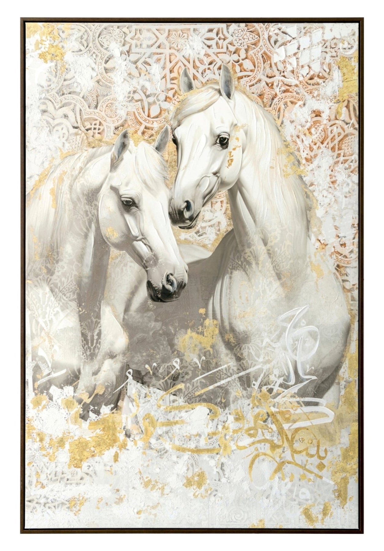 صورة خيول بيضاء
