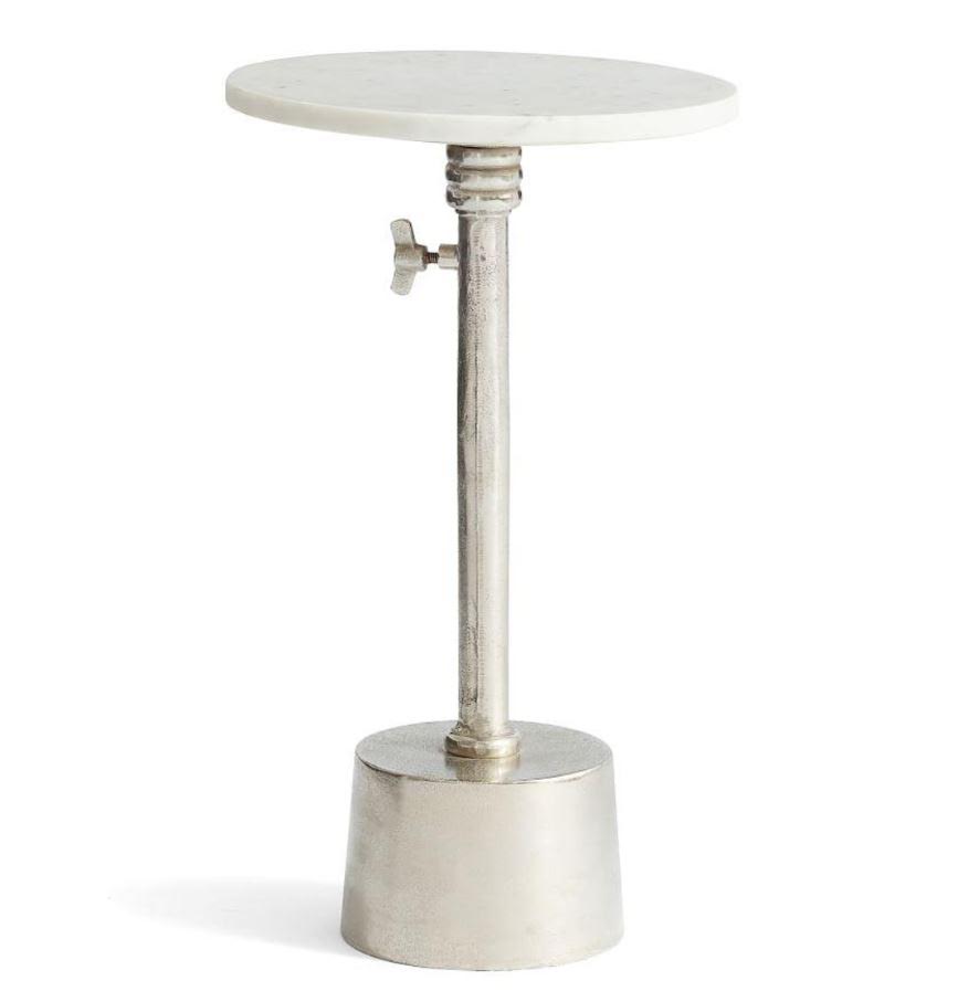 WhiteWave Round Adjustable Drink Table
