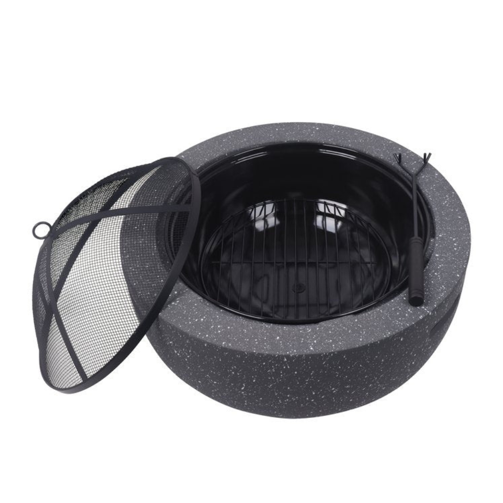 Round Firepit Dark Gray - F6017-DG (6624639221856)