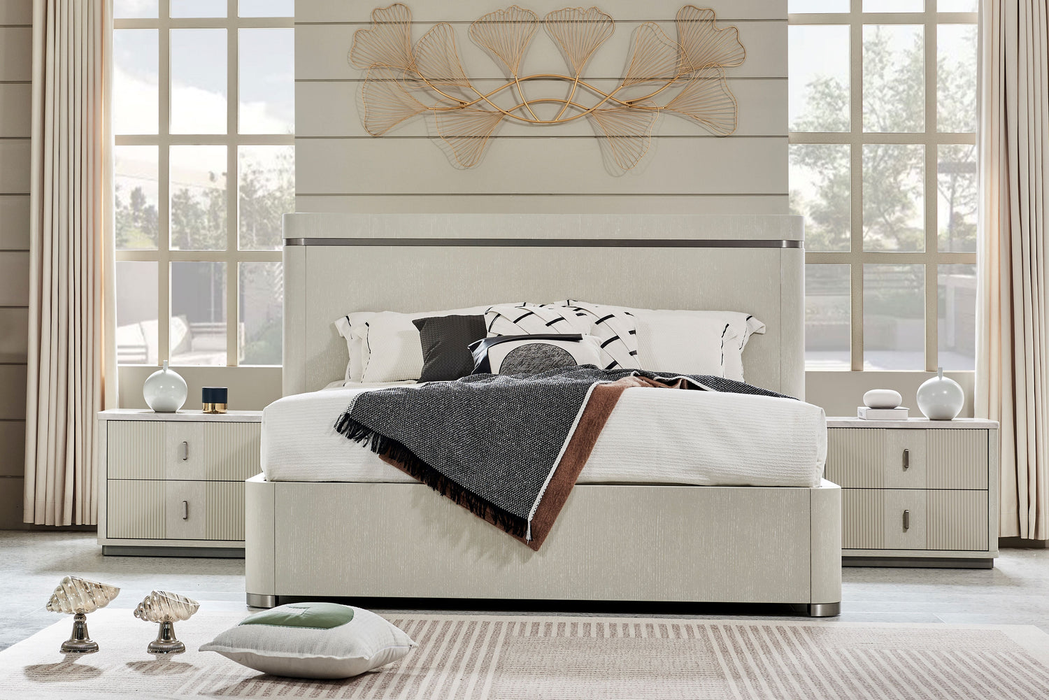 Natural Harmony Off-White Bed