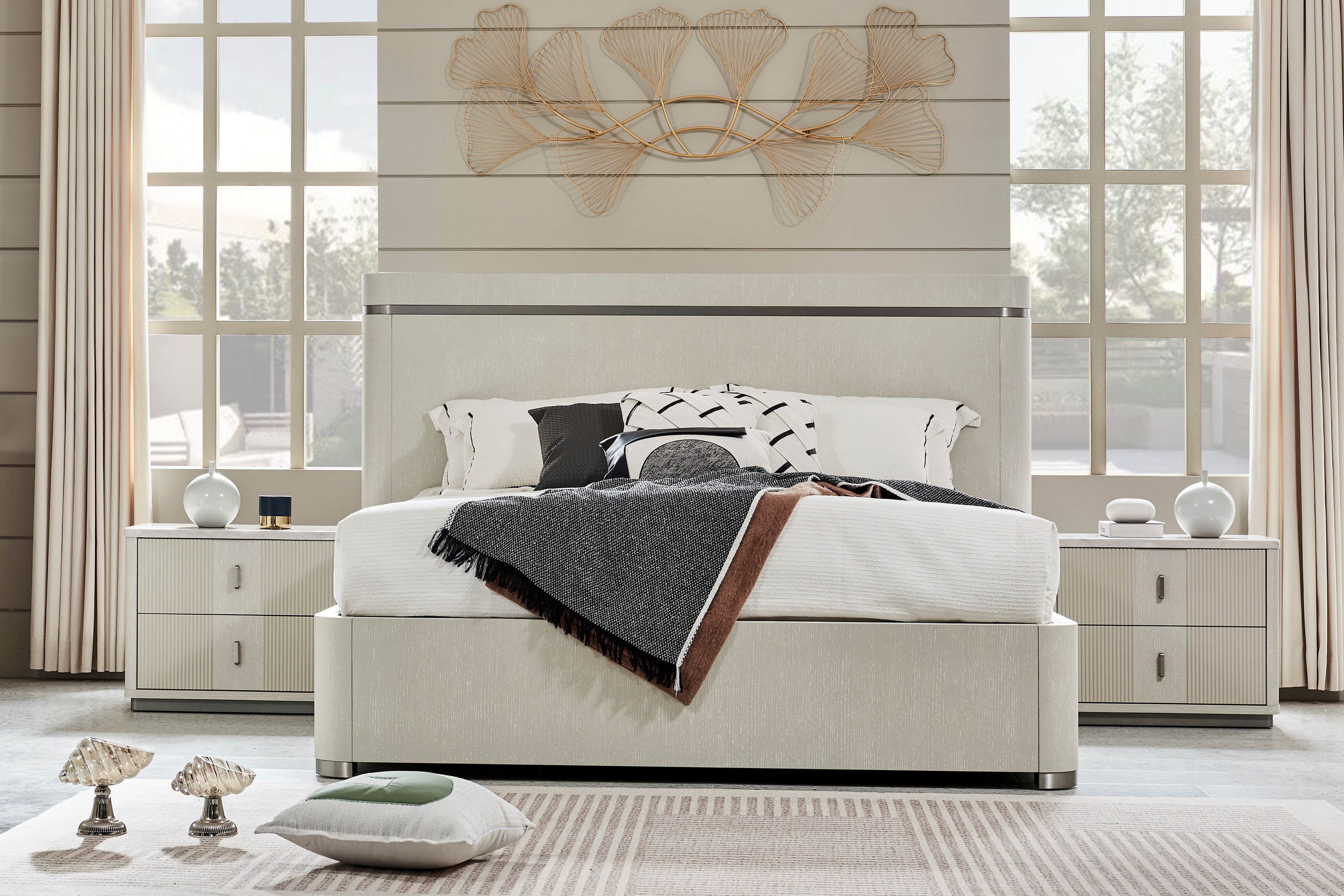 Natural Harmony Off-White Bed