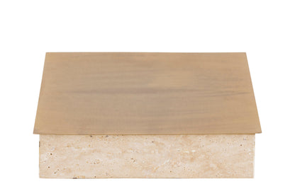 Asas SQ Metal dish with marble base