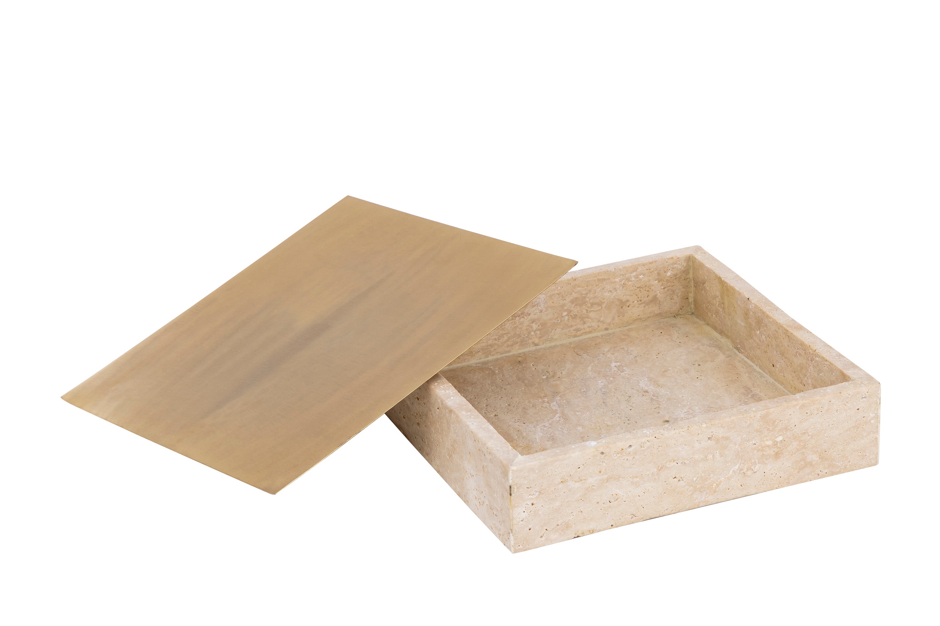 Asas SQ Metal dish with marble base