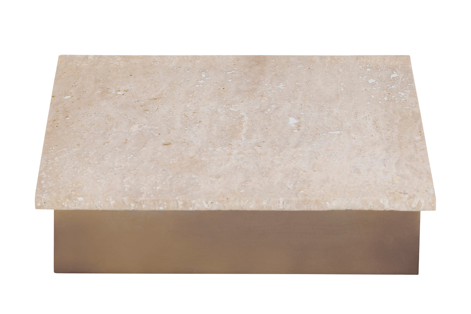 Asas SQ marble dish with metal base
