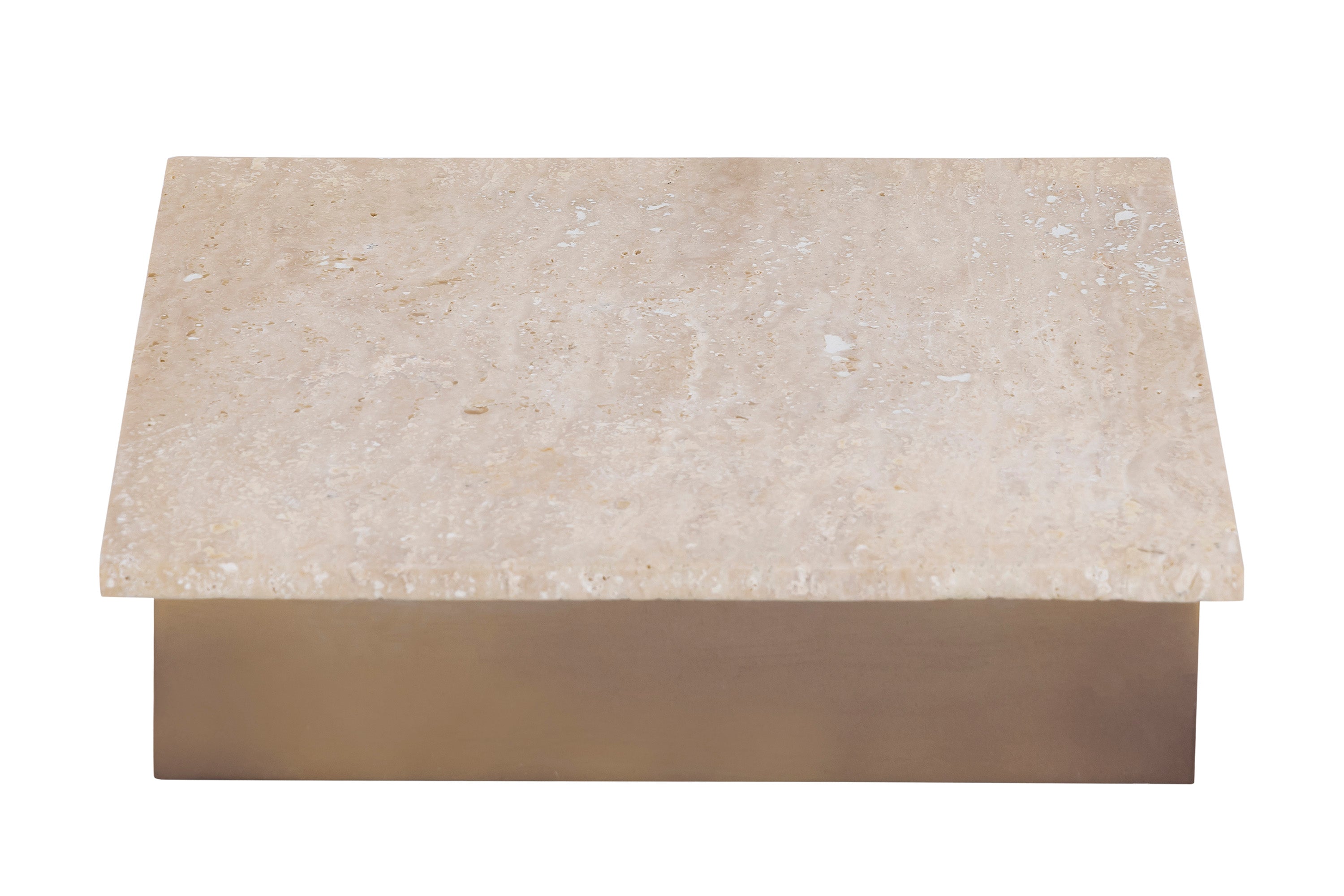 Asas SQ marble dish with metal base