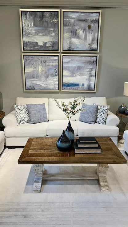 Elegant Off-White Sofa (236cm)