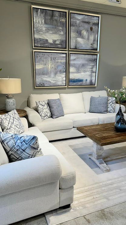 Elegant Off-White Loveseat (176cm)