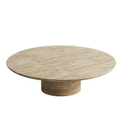 Matt Travertine Side Table