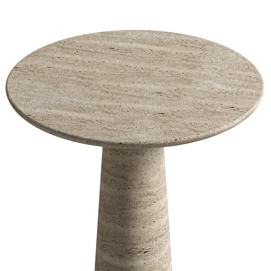 Travertine Finish Table