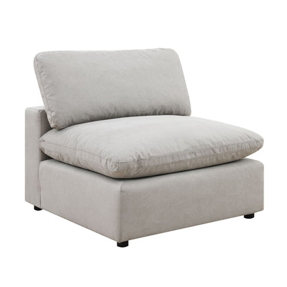 Cloud 9  Light Grey Sectional with Hardy Occasional(Coffe Table1/End Table1)
