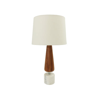 Wood / Marble Lamp W/Shade 1001TLN