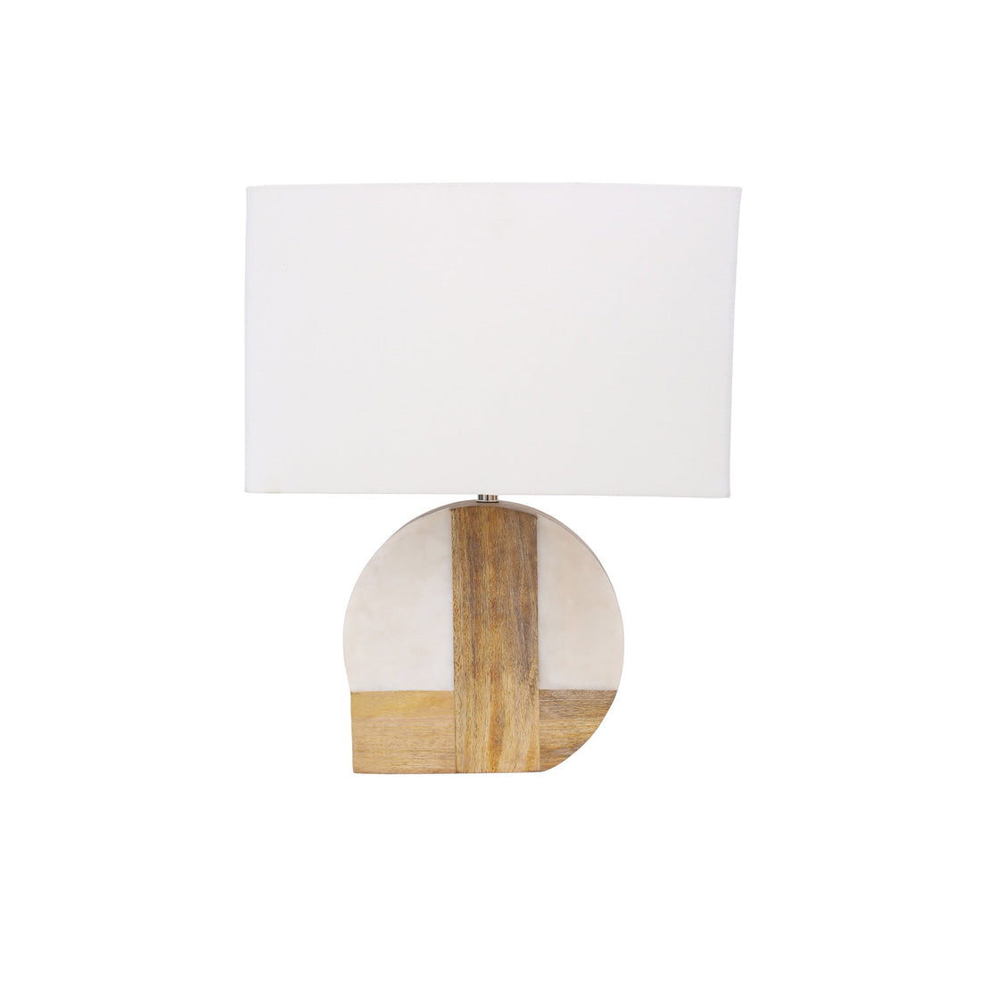 Wood / Marble Lamp W/Shade 1015SLN