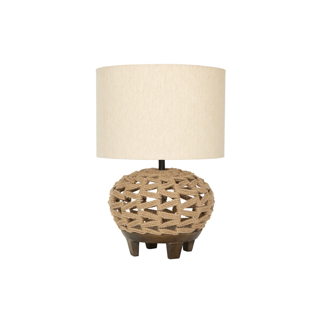 Jute Lamp W/Shade
