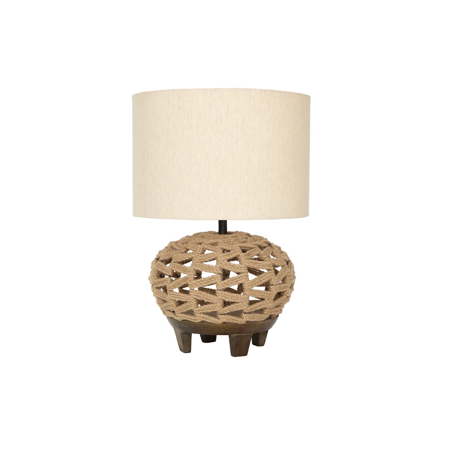 Jute Lamp W/Shade