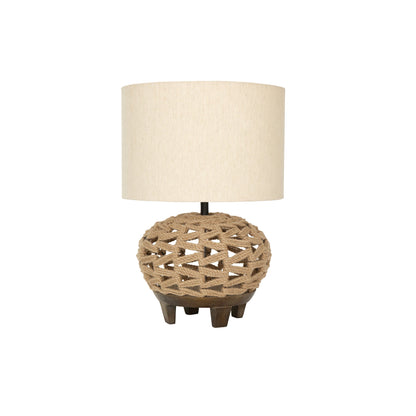 Jute Lamp W/Shade