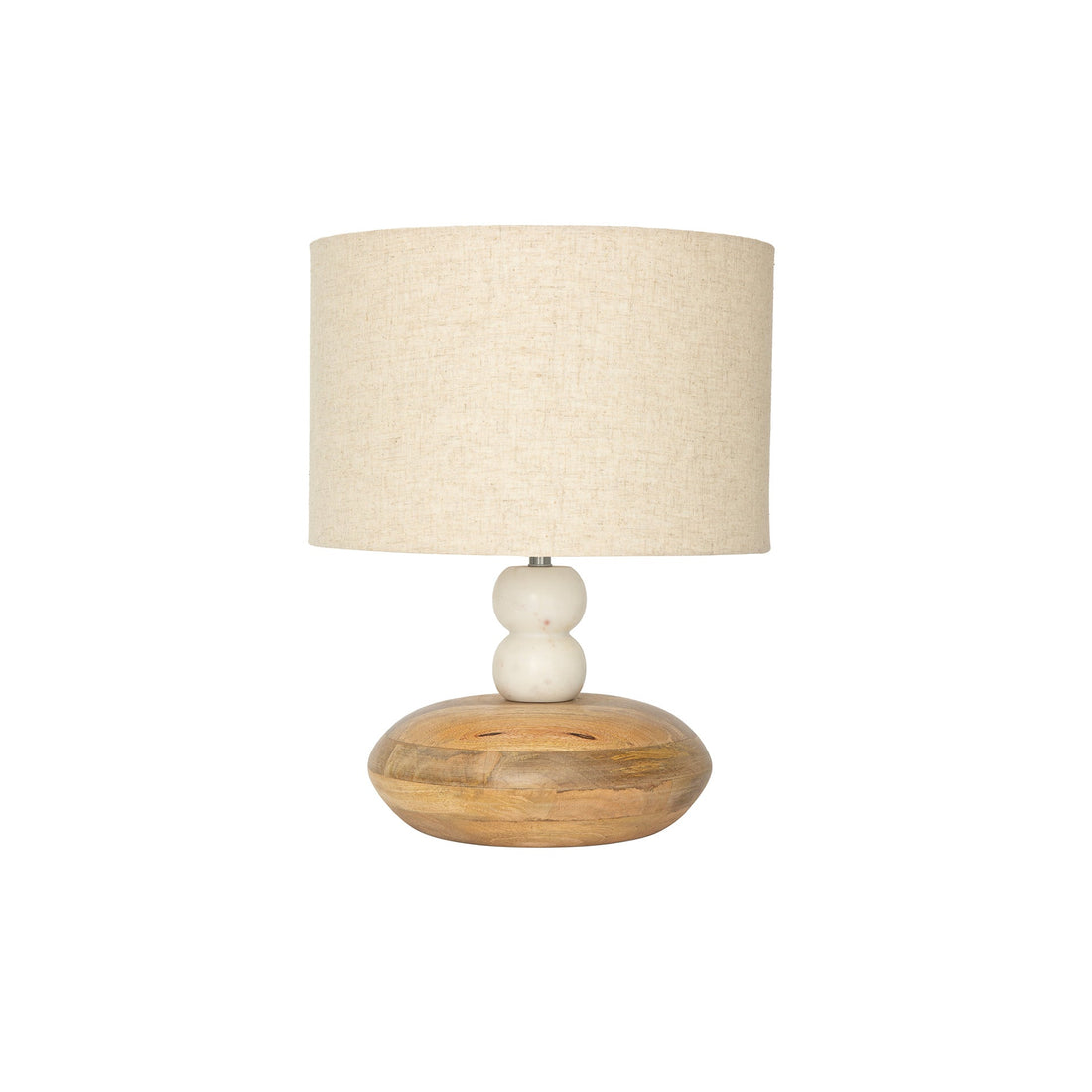 Wood /Marble Lamp W/Shade
