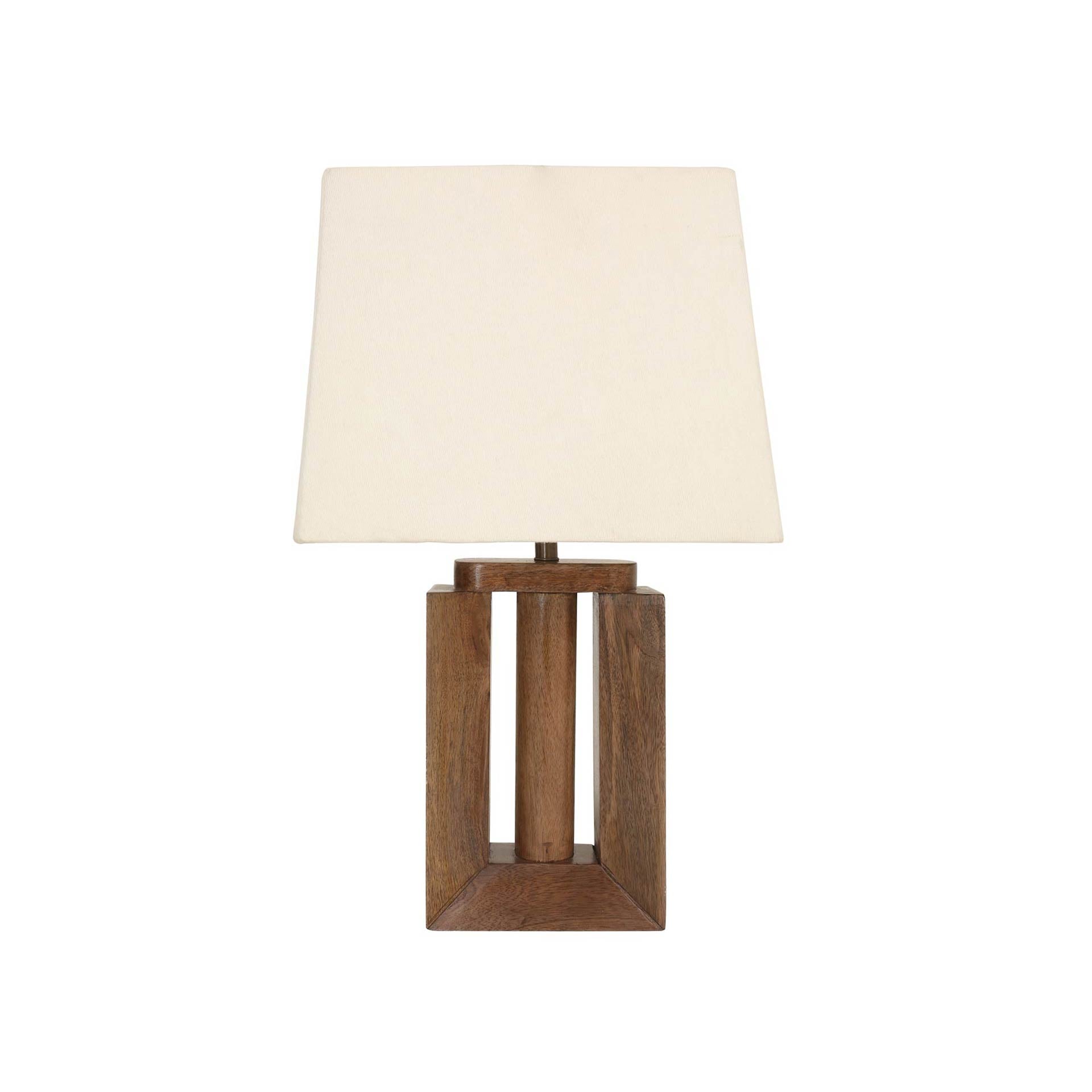 Wooden Lamp W/Shade 1033WLL