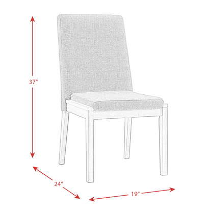 Cross Round Dining Side Chair